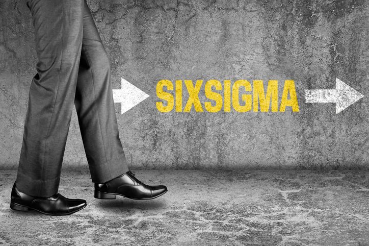 Concept of a Businessman following Six Sigma methodology