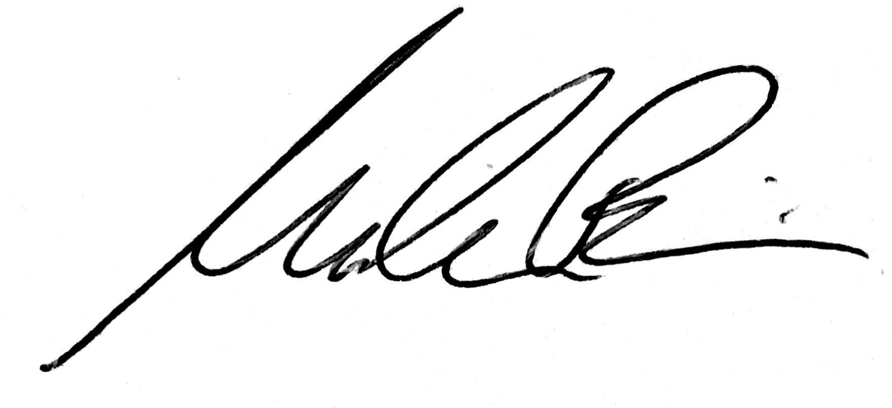 Mike Bisk Signature