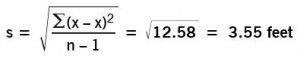 formula for standard deviation