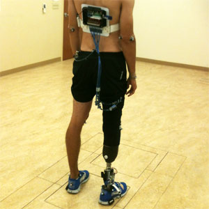 prosthetic leg feedback